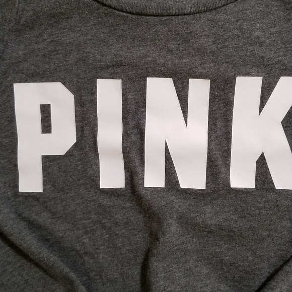 Pink tank top. Tag is missing but is xsmall. Cropped with raw hem. Soft & comfy - Picture 2 of 3